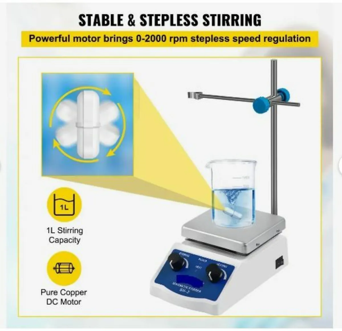 SH-2 Magnetic Stirrer Laboratory Magnetic - Image 4