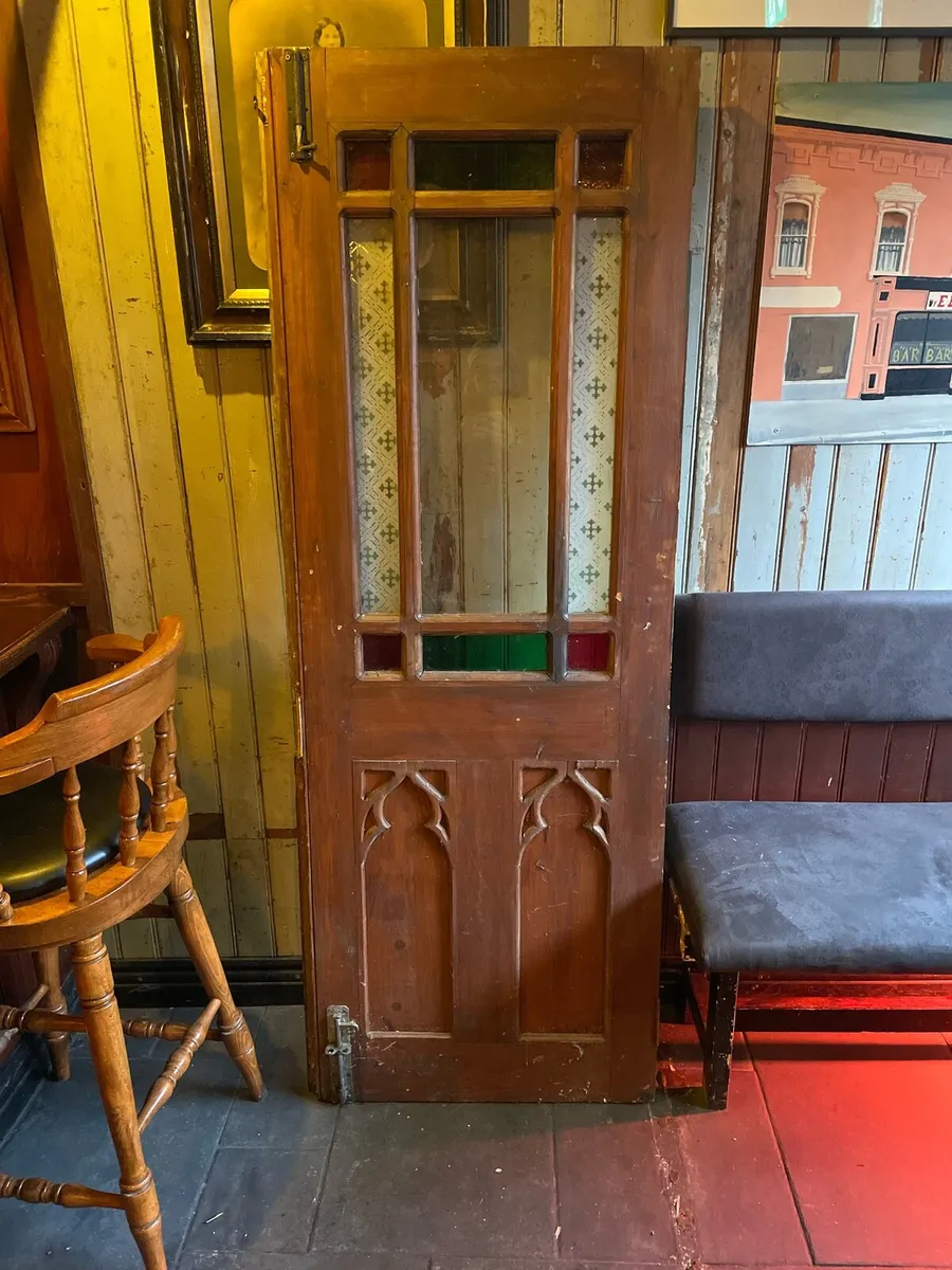 Old glass door antique timer panel - Image 2