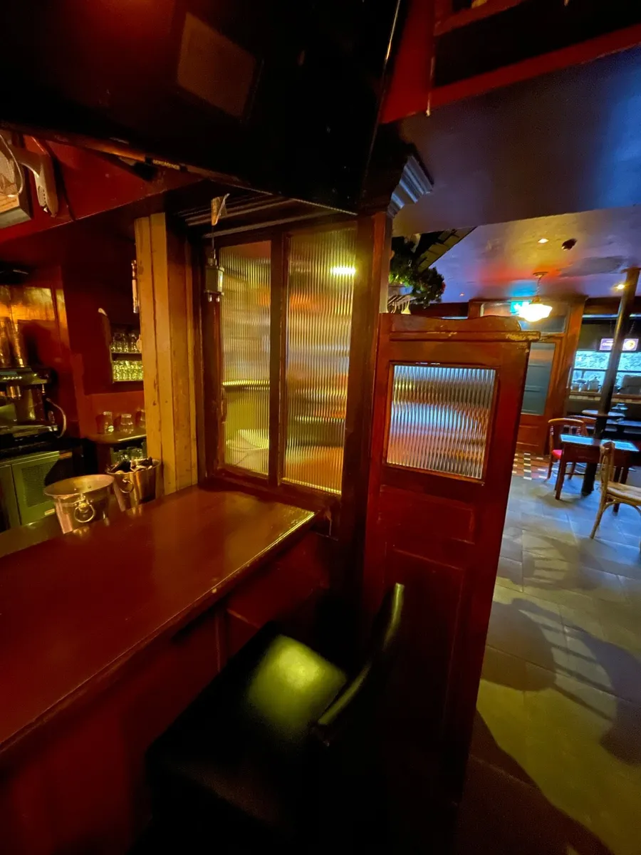 Old glass door antique timer panel - Image 1