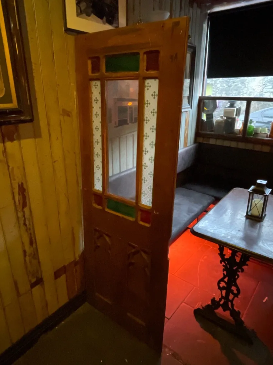 Old glass door antique timer panel - Image 3