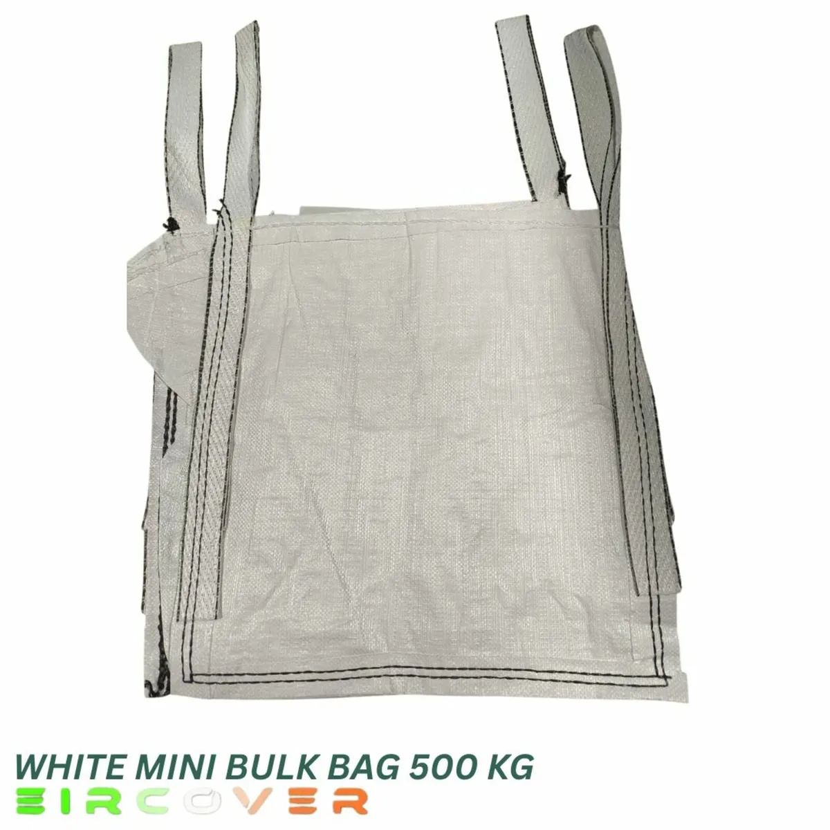 Mini Bulk bag white 50cm x 50cm x 50cm single trip - Image 1