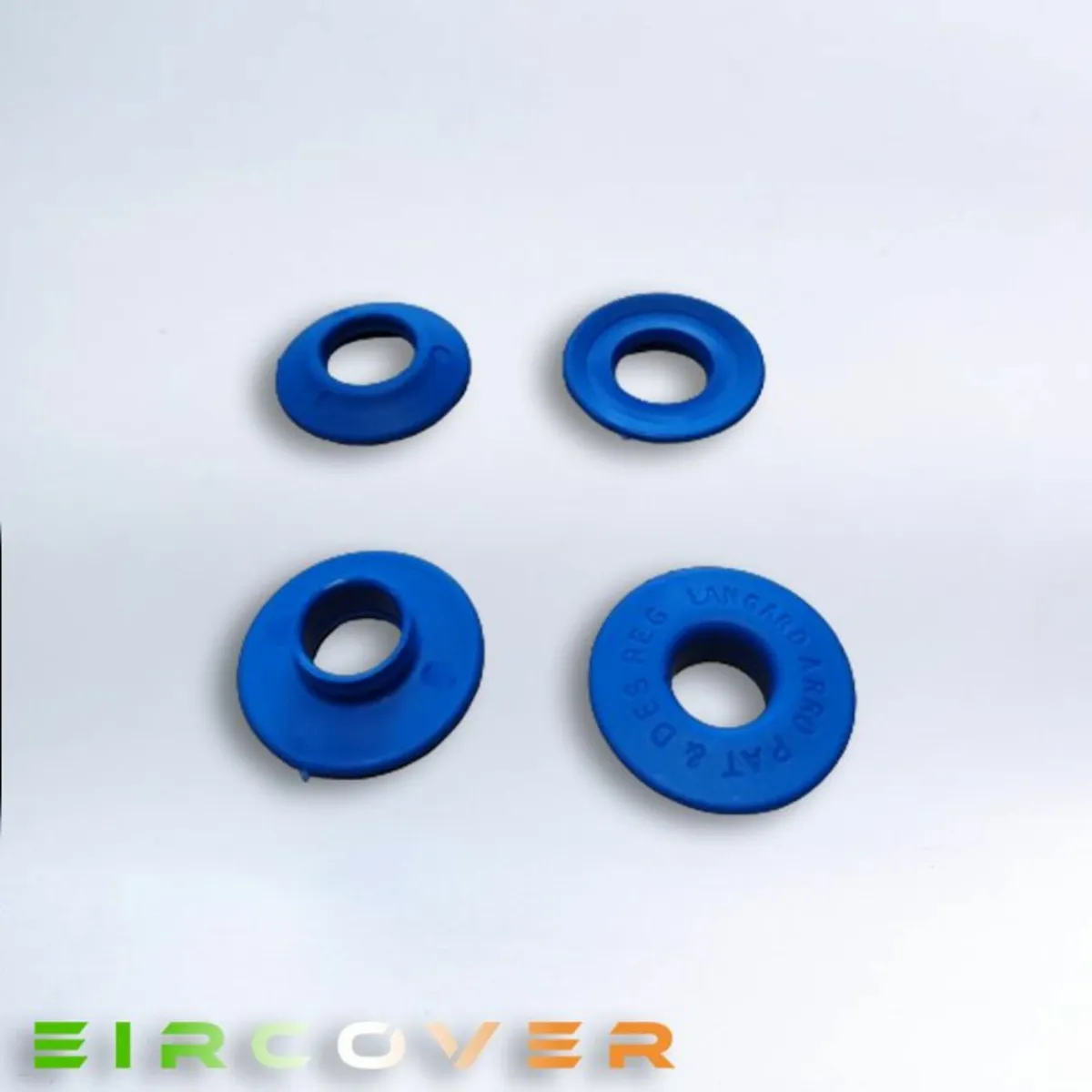 White Plastic Eyelets 12mm  pack of 10 - Image 3