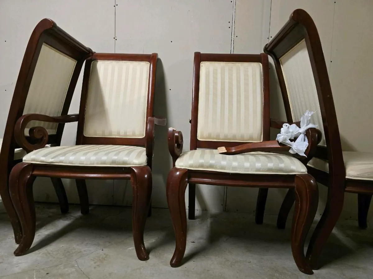 Luxury Cherrywood 6 [2 King] Chairs - Image 3