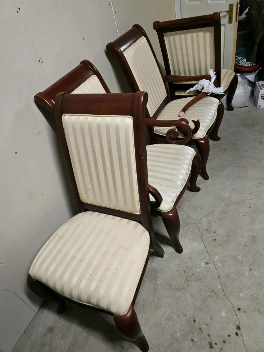 Luxury Cherrywood 6 [2 King] Chairs - Image 4