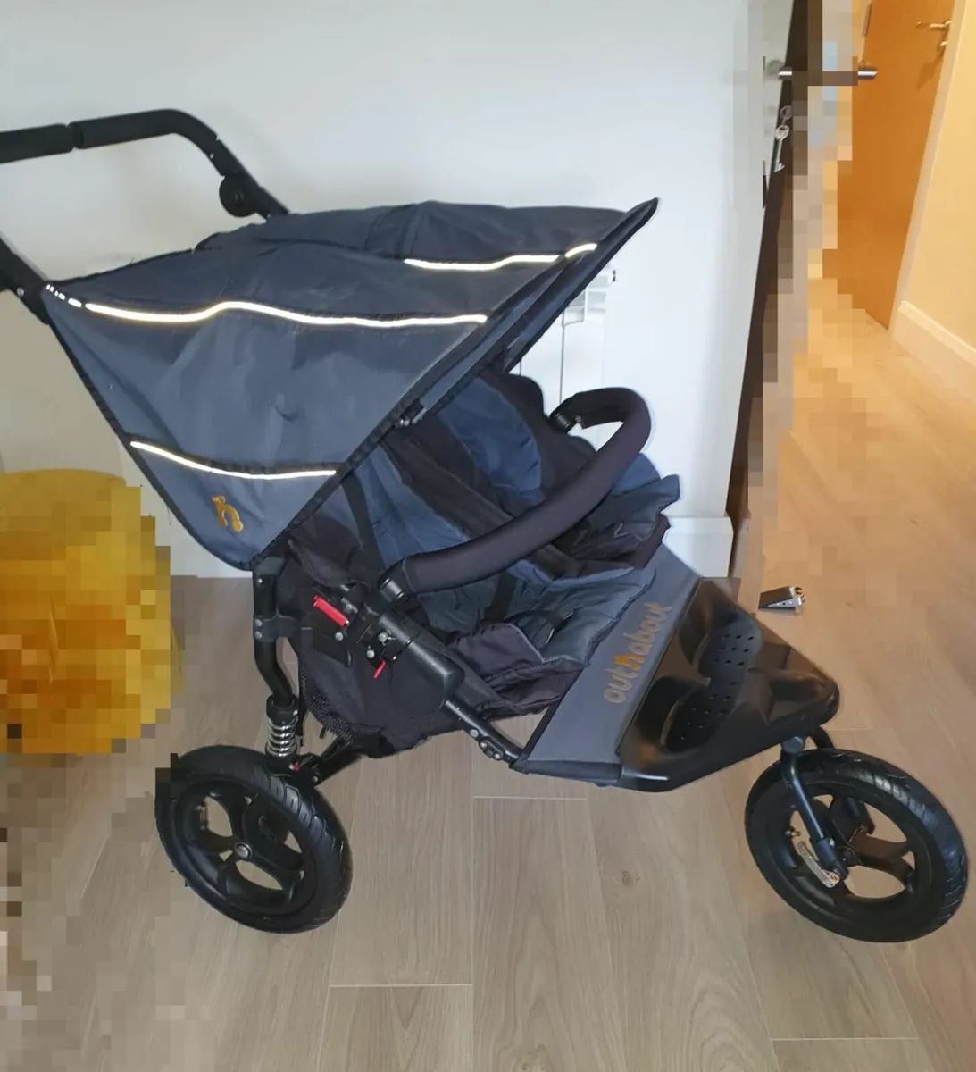 Immaculate spotless OUT N ABOUT double stroller - Image 1
