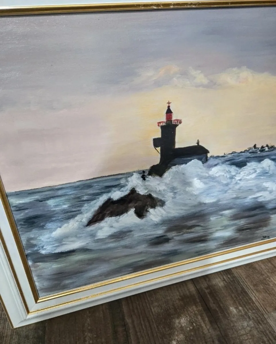 Lighthouse-oil painting on canvas - Image 2