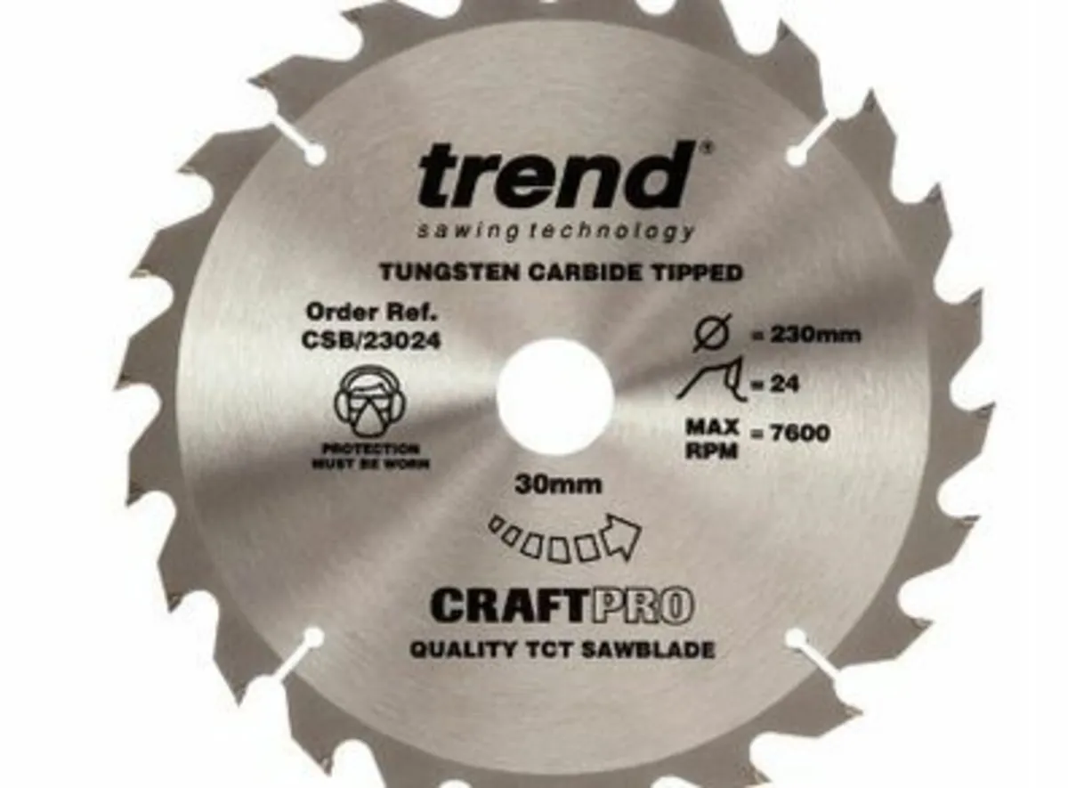 Trend CSB/23024 Saw Blade for Wood 230 x 30mm  24T