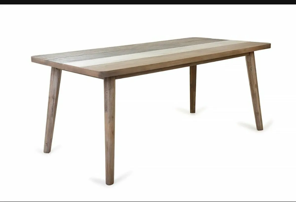 Kitchen table, chairs and bench - Image 2