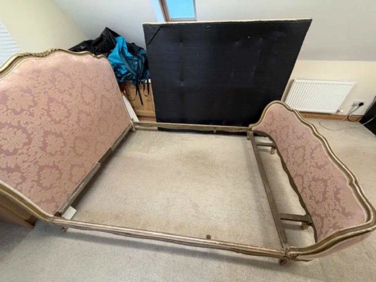 Antique French double bed - Image 3