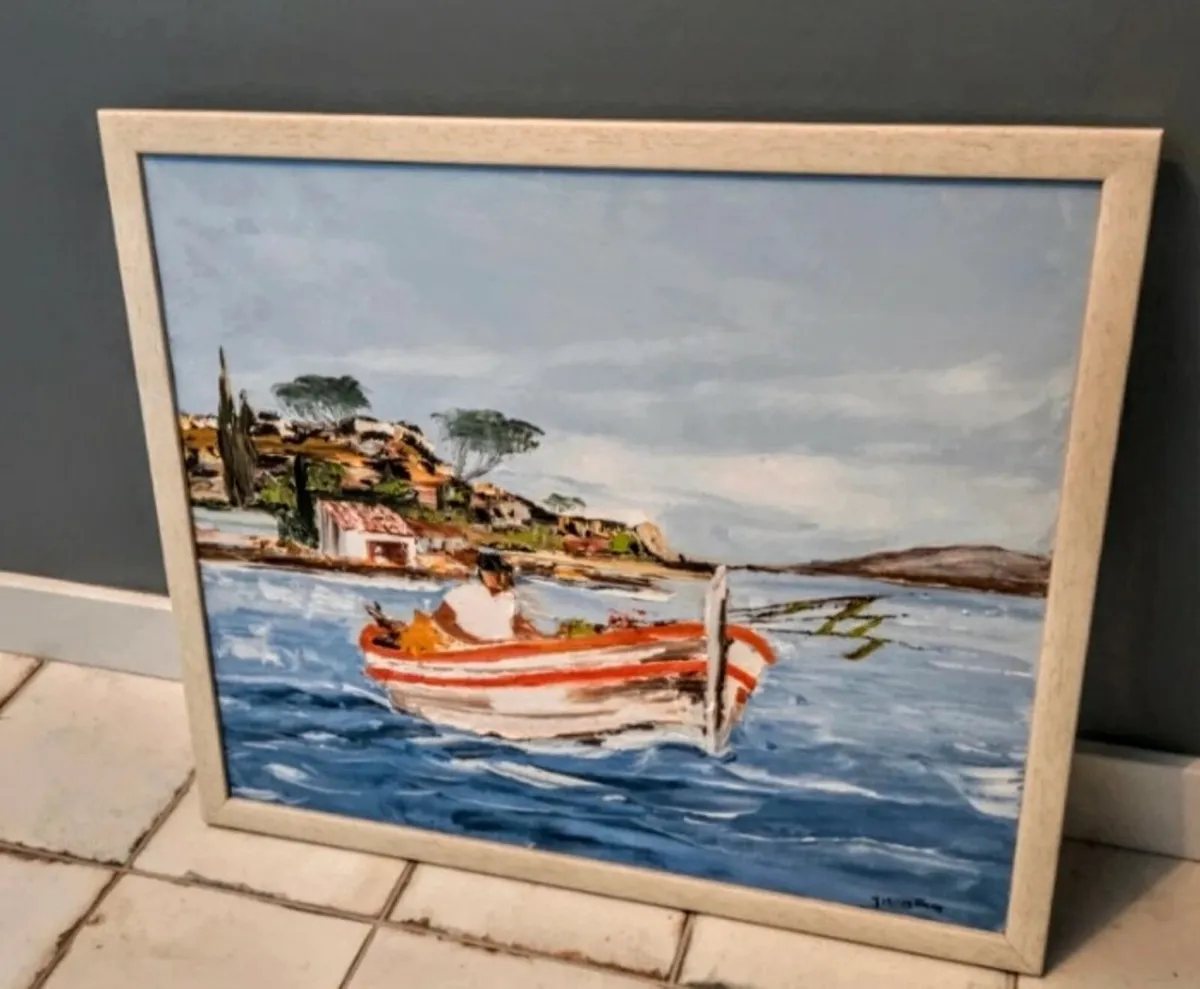 Vibrant oil painting on canvas - Image 1