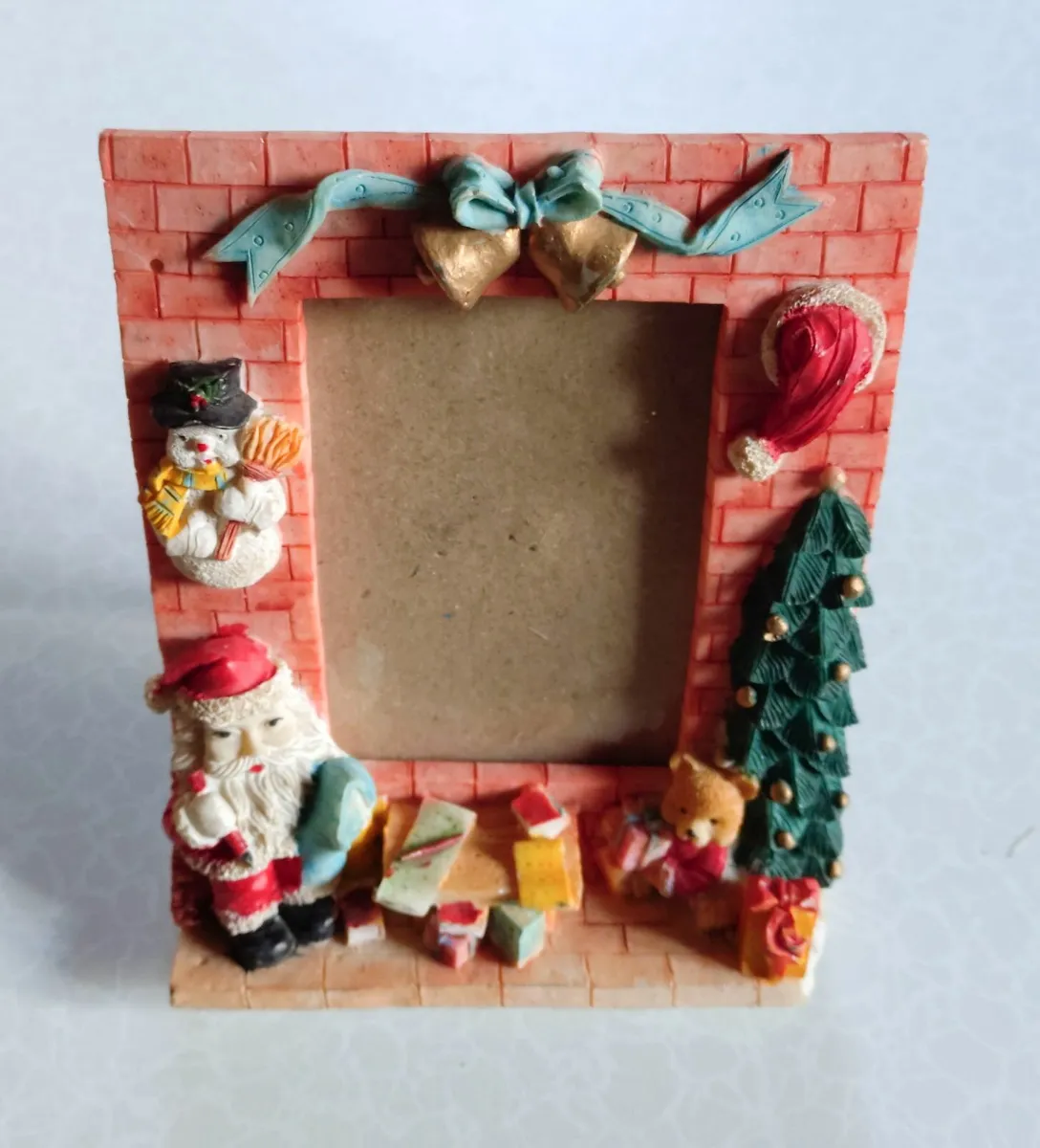 TWO SMALL CHRISTMAS PHOTO FRAMES (USED). - Image 2