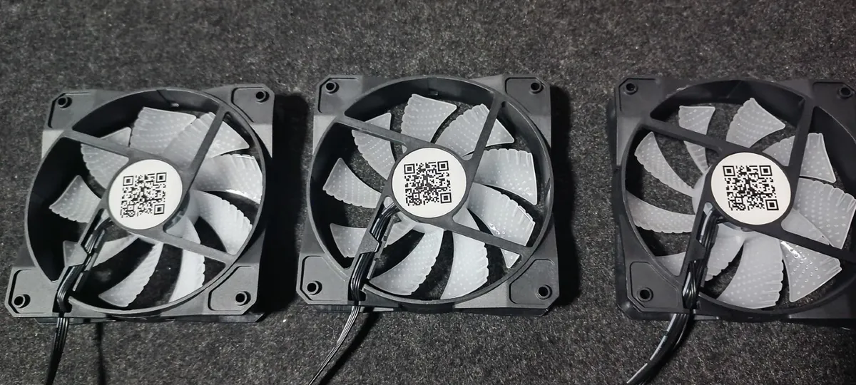 3 x 120mm Silent RGB Case Fans - Image 2