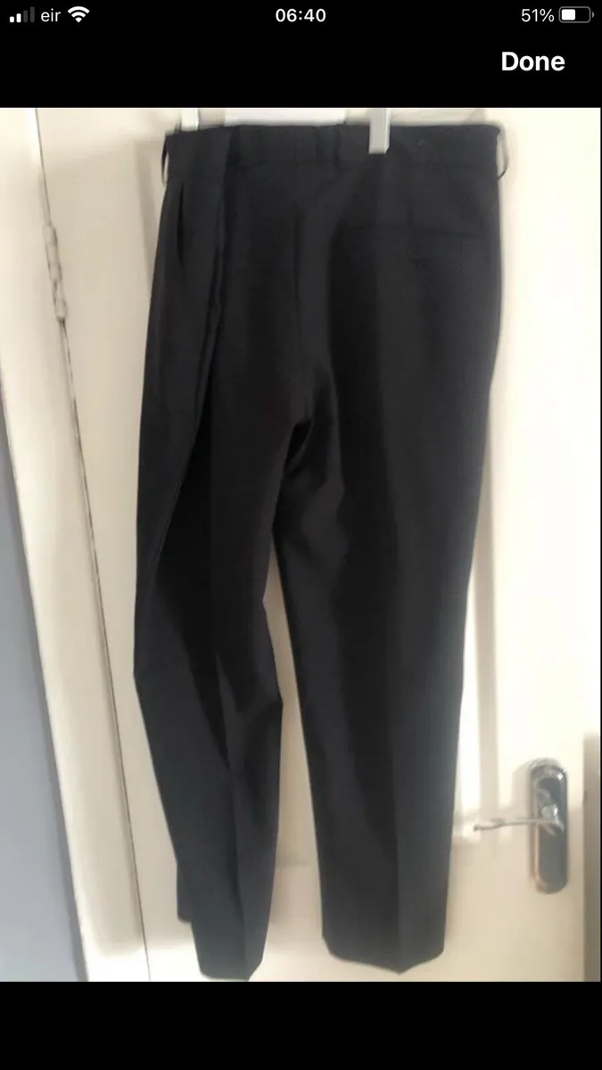 Mens black trousers W38” x L29” €10 - Image 2