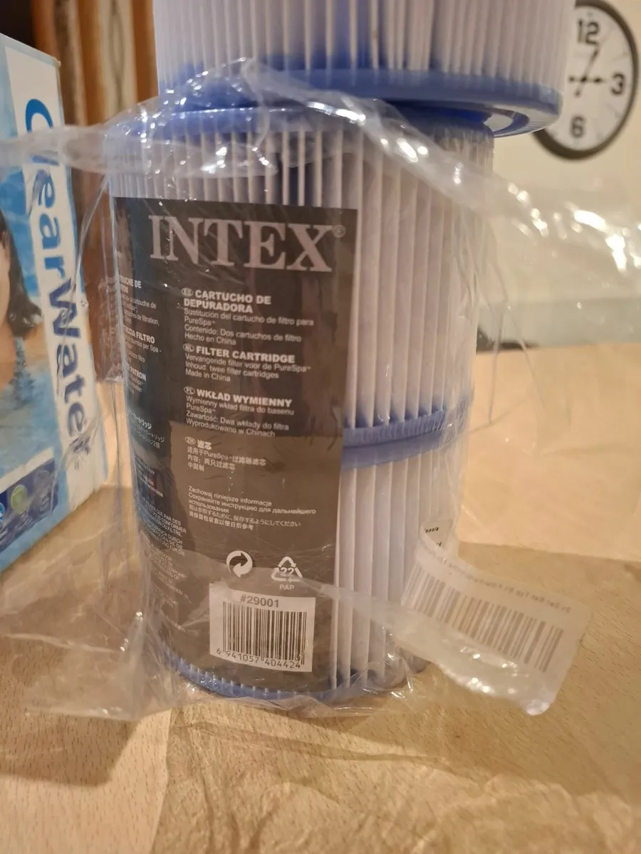 Pool and hot tub chemicals and 3 intex filters - Image 4