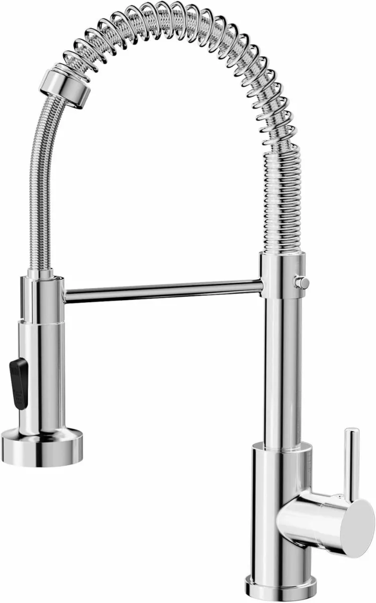 Kitchen Tap Spring Sink Mixer Taps with Pull Out - Image 1