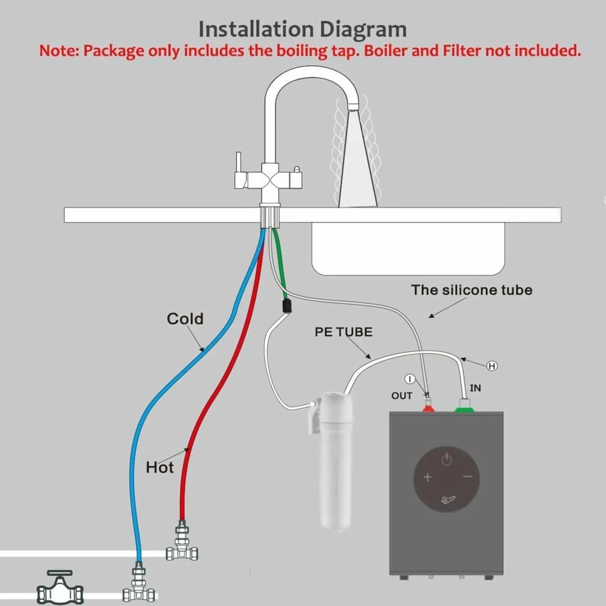 Yamataro 3 in 1 Boiling Water Tap Instant Hot for - Image 3