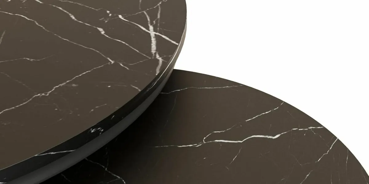 Round Coffee Tables Removable Set of 2 End Table - Image 4