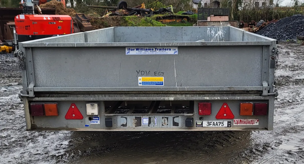 Ifor Williams 12ft x 6'6" builders trailer - Image 4
