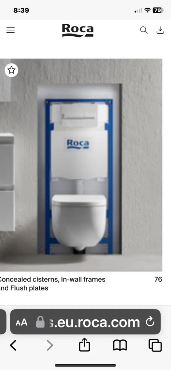 Concealed cistern, in-wall toilet and press - Image 1