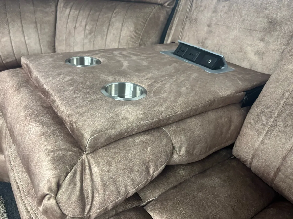 New Electric fabric  Recliner Corner Sofas - Image 3
