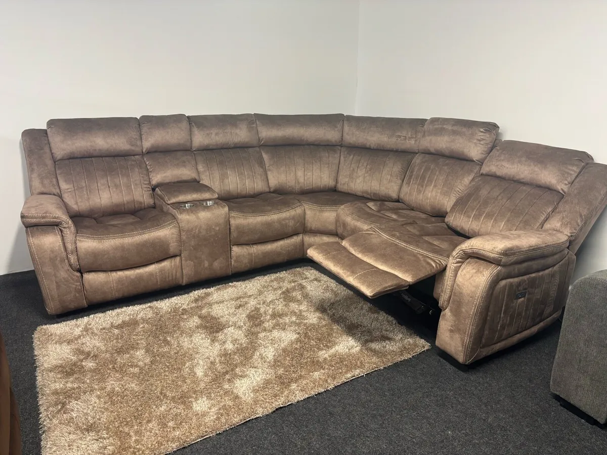 New Electric fabric  Recliner Corner Sofas - Image 4