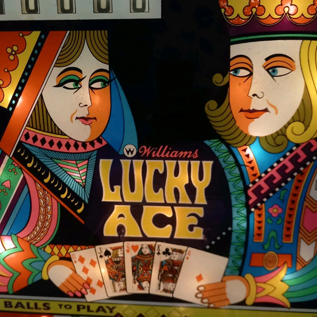 1974 williams lucky ace electromechanical pinball - Image 1