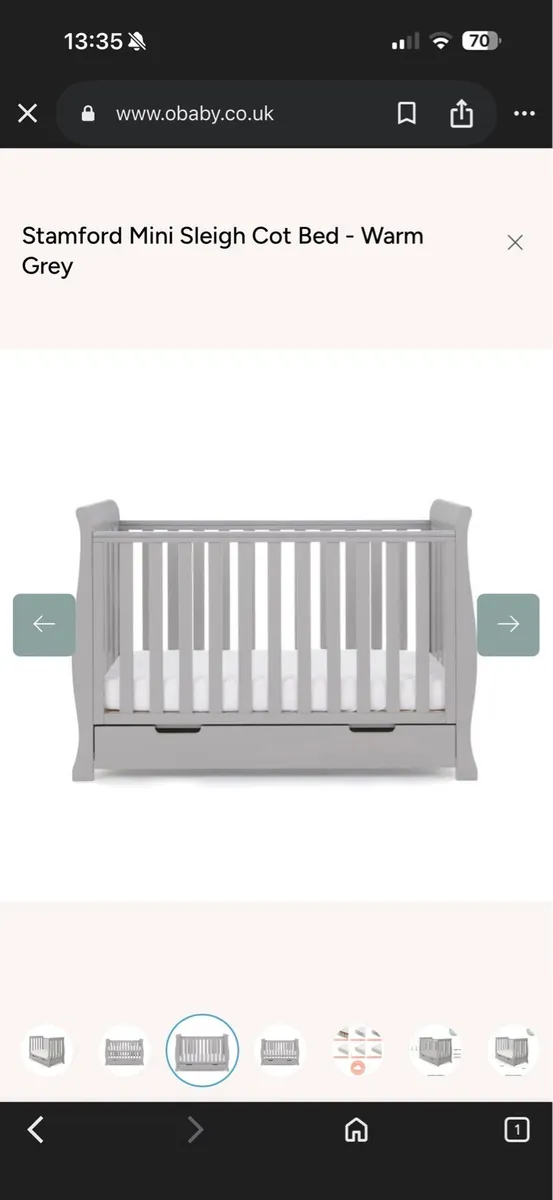 OBaby Stamford Cot Bed - Image 3