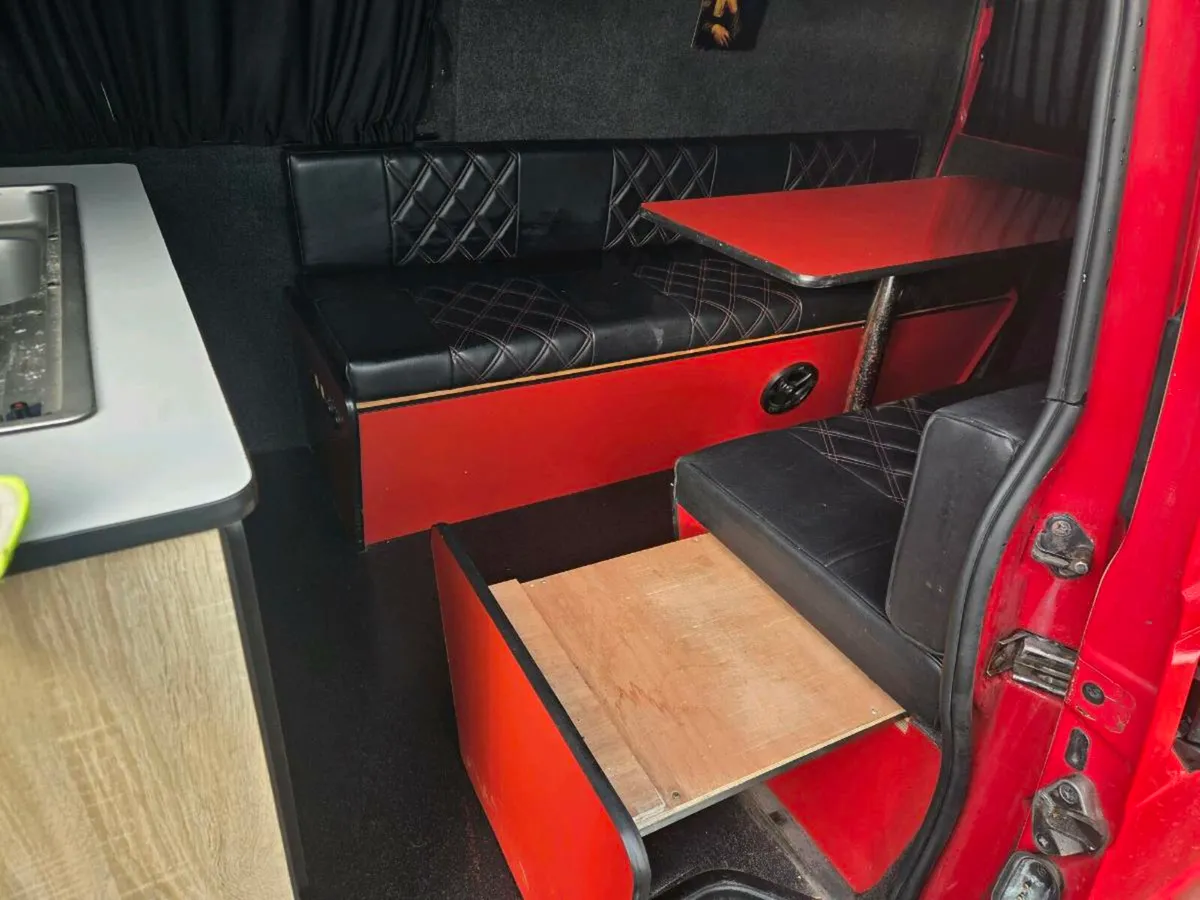 Vw Transporter kitchen unit/ fold out bench bed - Image 3