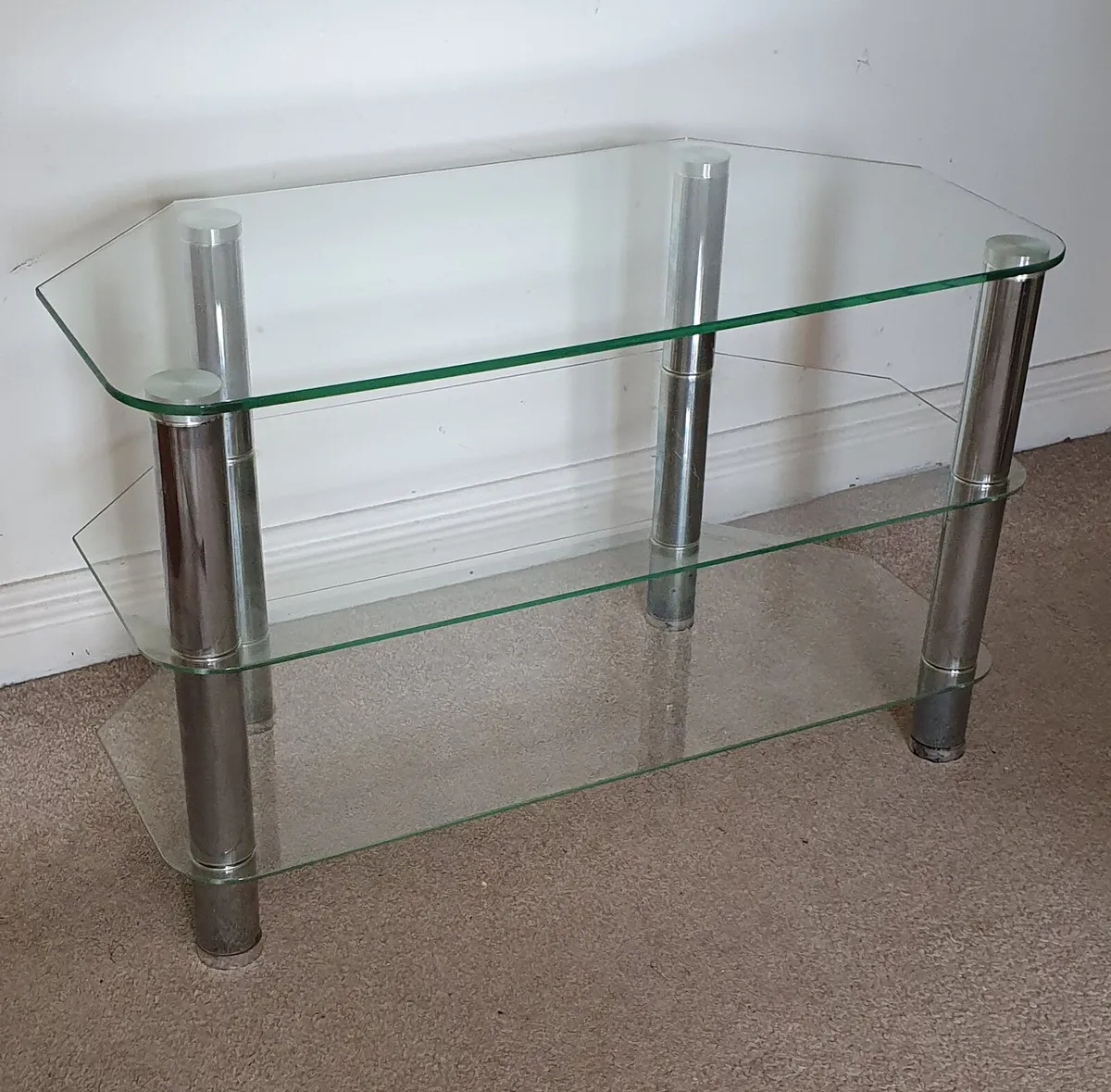 Three Tier Glass TV Stand - FREE