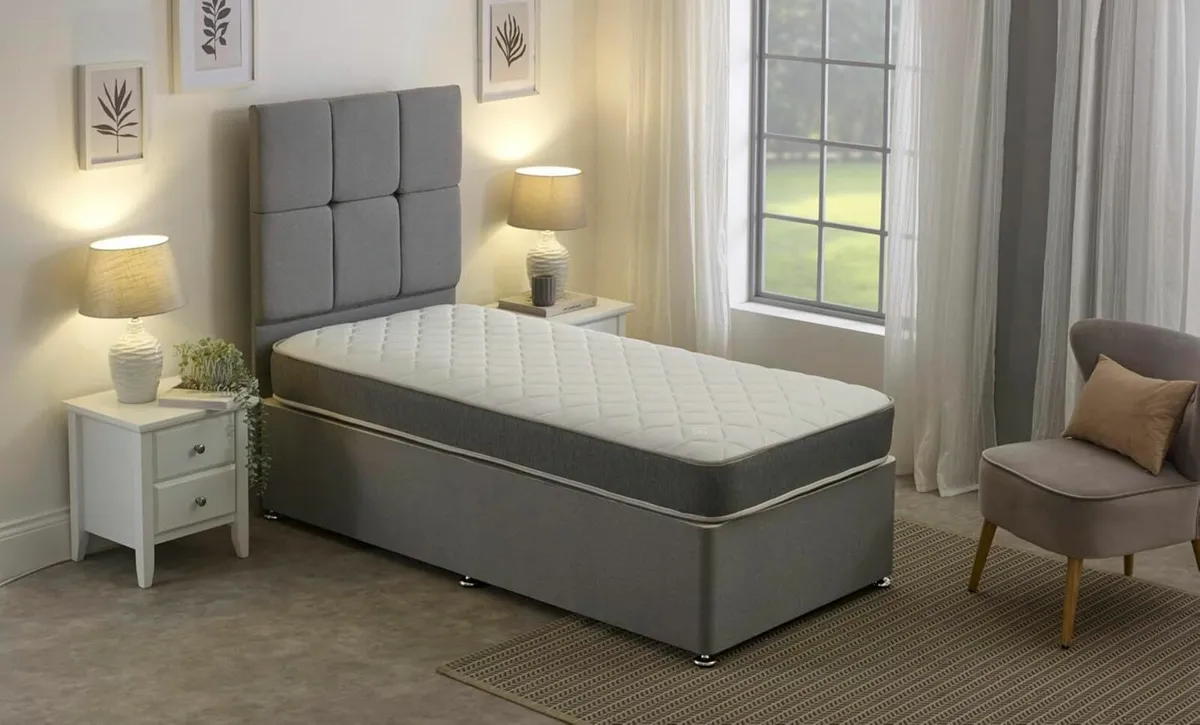 Grey Essentials Small Single Mattress (75x190cm) - Image 3