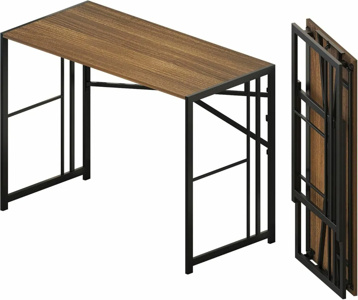 Folding Computer Desk 103 cm Writing Gaming - Image 1