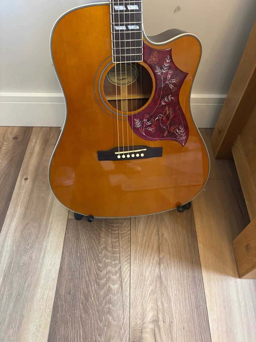 Epiphone Hummingbird Electro-Acoustic Guitar - Image 1