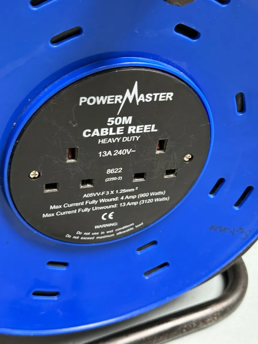 50 Metre Electric Cable Reel - Image 1