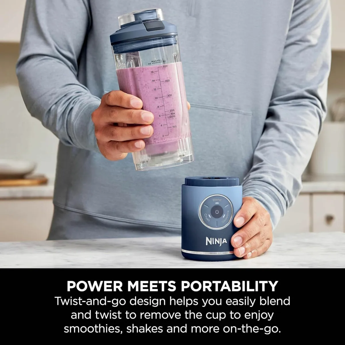 Blast Max Portable Blender 570ml Rechargeable - Image 4