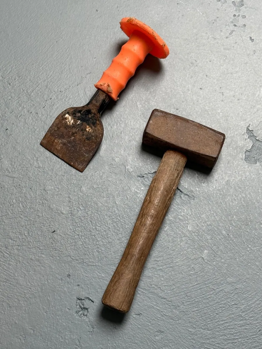Lump Hammer and Masonry Chisel