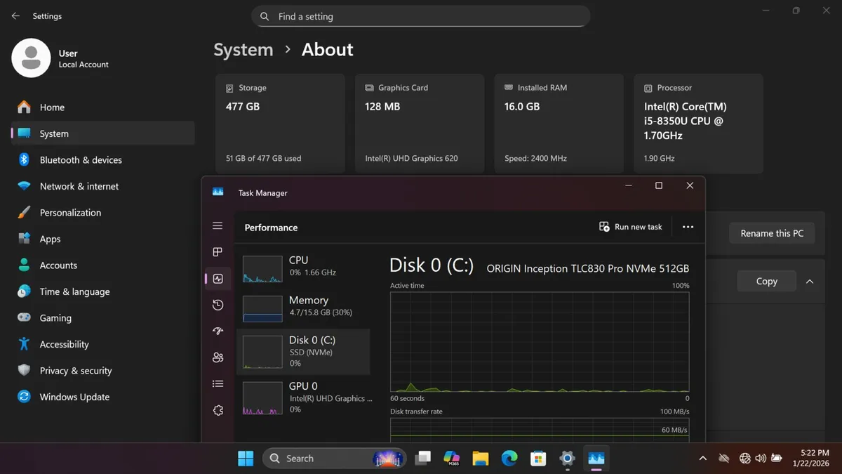 Lenovo ThinkPad T480 i5-8335U 16GB 512GB Touch - Image 2