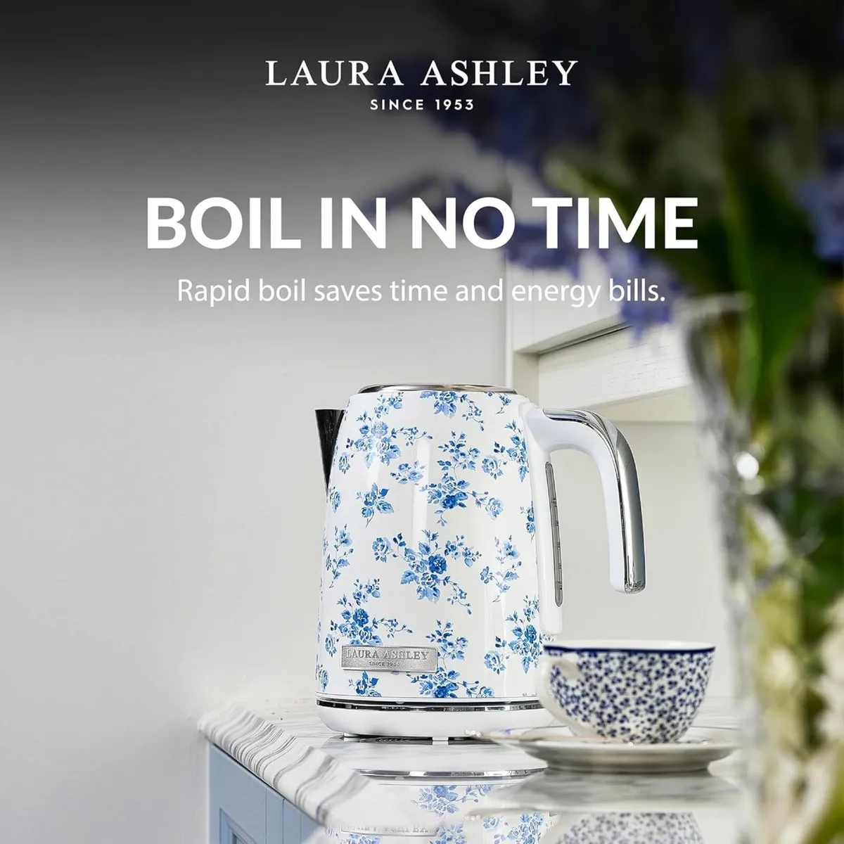 Laura Ashley Rose 1.7 Litre Stainless Steel - Image 4