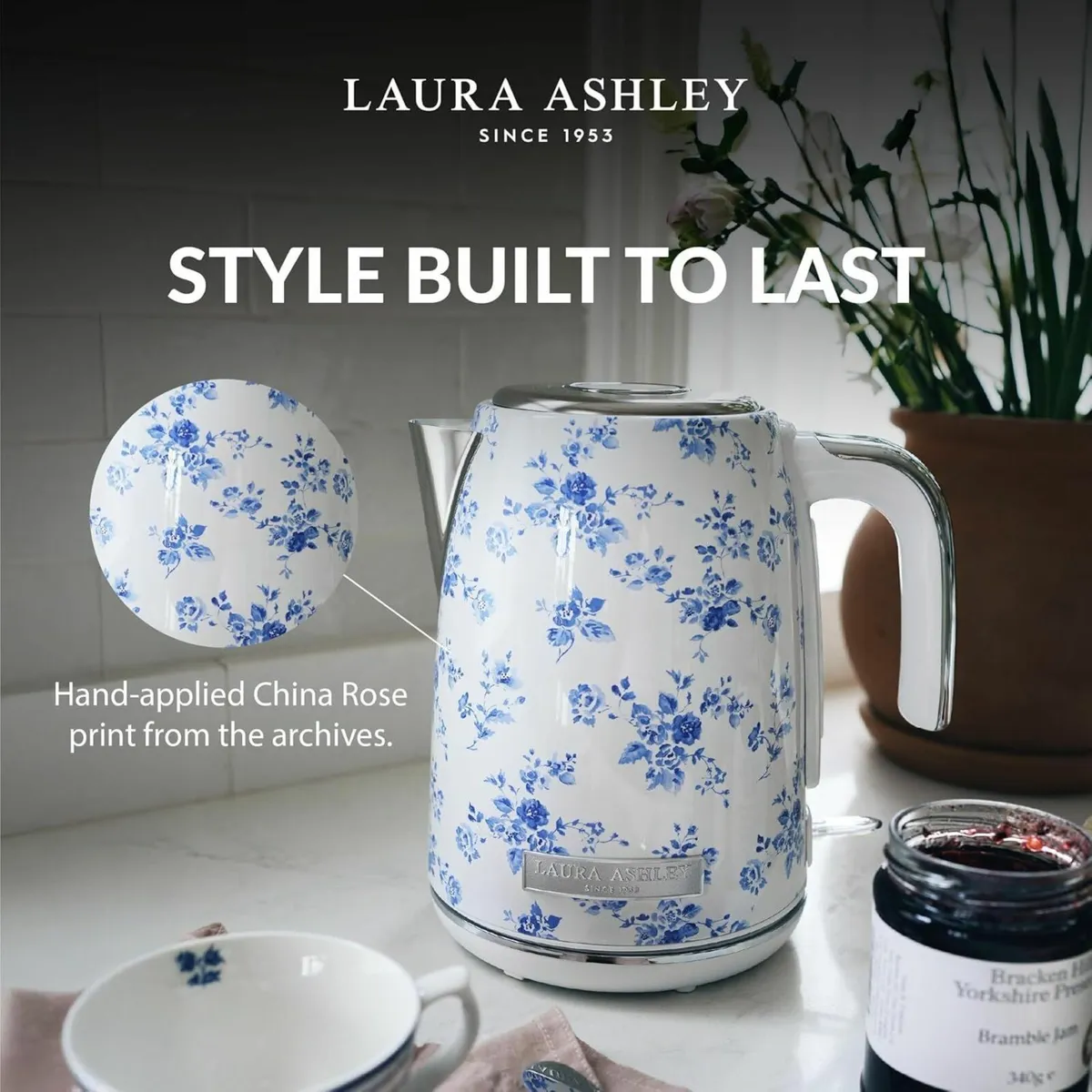 Laura Ashley Rose 1.7 Litre Stainless Steel - Image 3