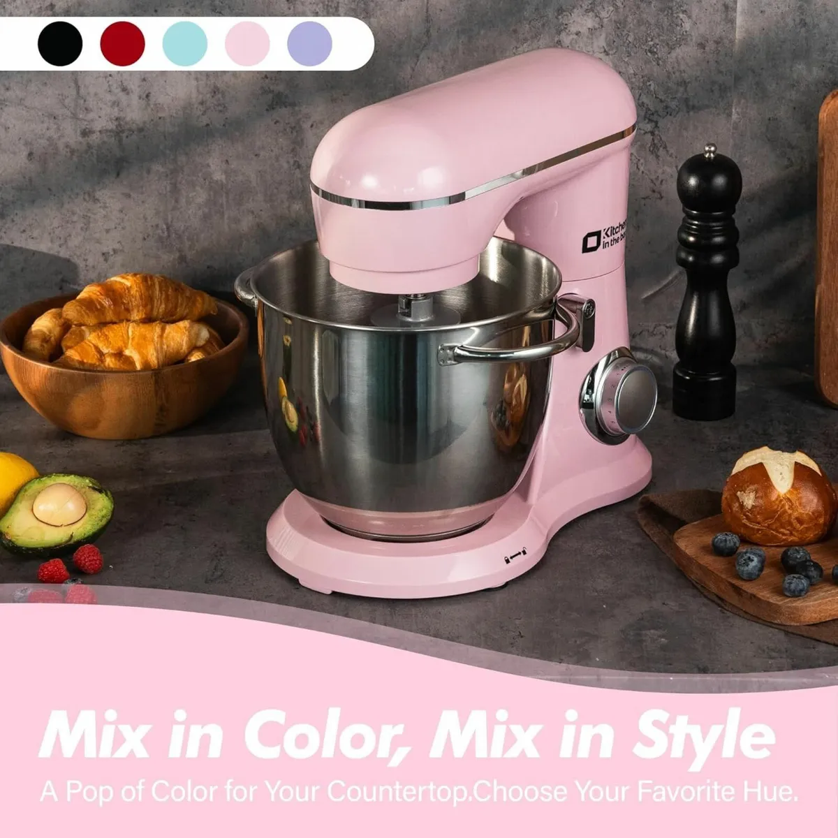 Stand Mixer 6L Electric Food with 10 Speeds 1300W - Image 2