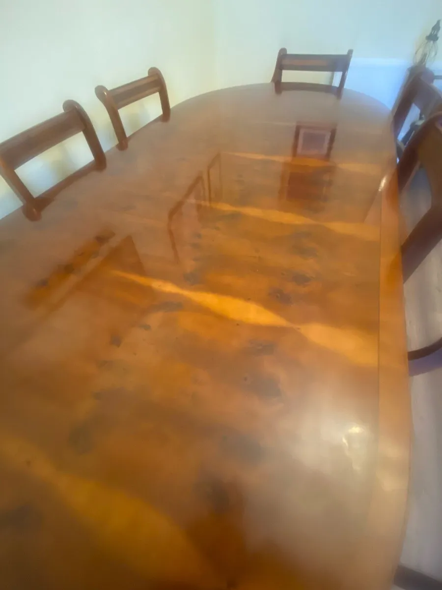 Dining Table and 8 chairs - Image 1
