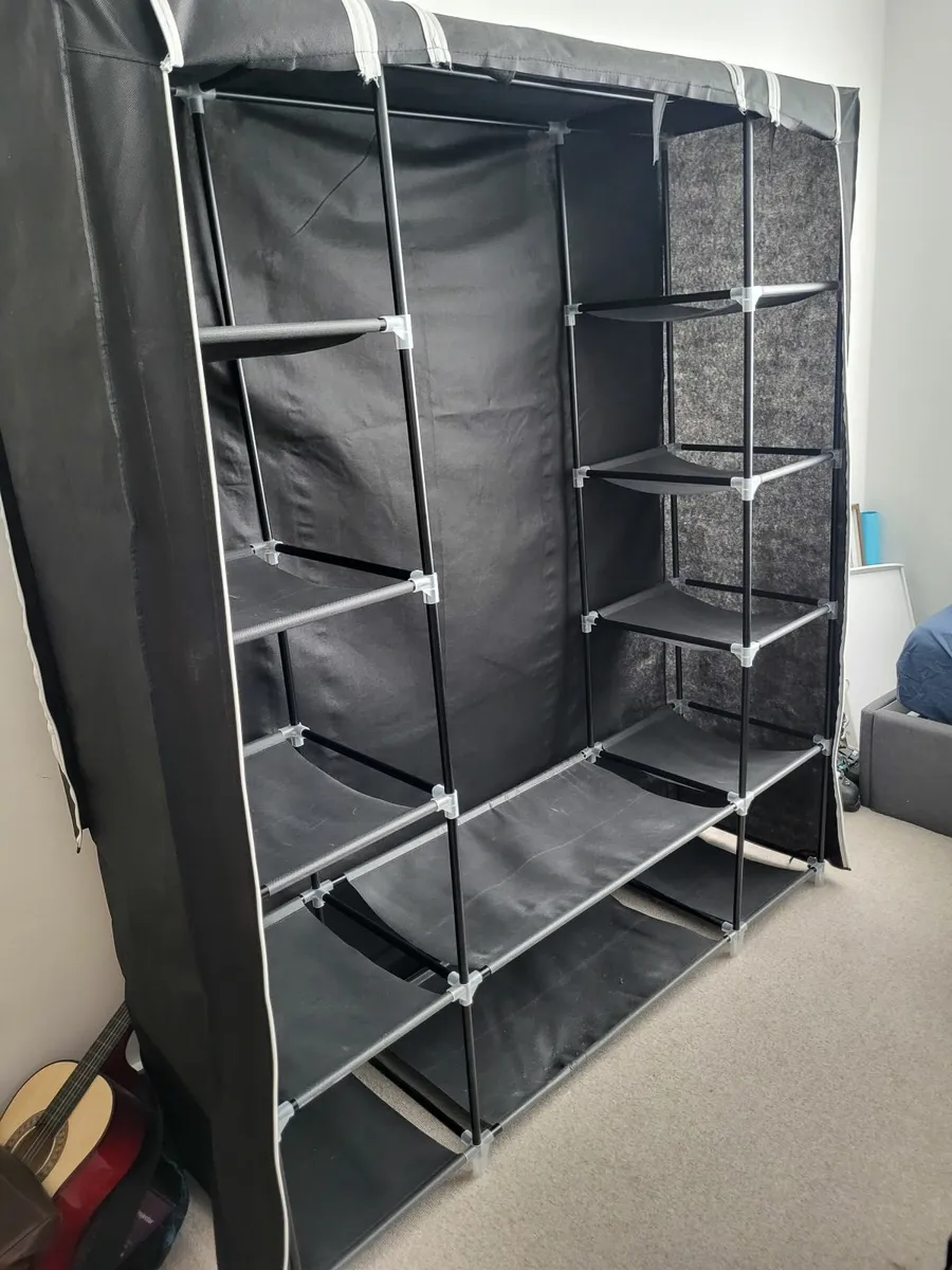 Portable Canvas Wardrobe - Image 1