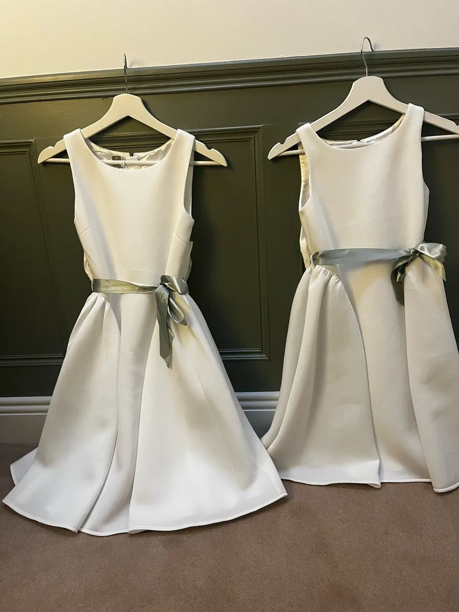 Two Flower girl dresses for sale - Image 4