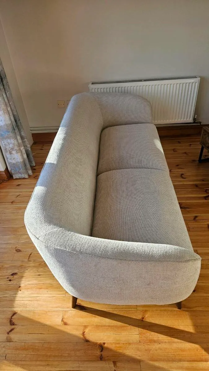 4 MONTHS OLD Grey Couch and Arm Chair EZ Living - Image 2