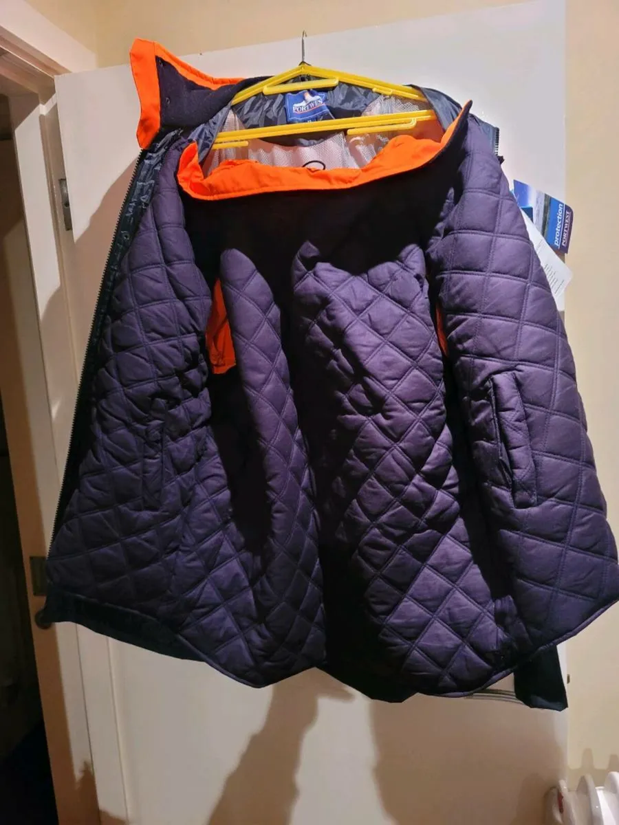 Jacket Orange  Portwest Hi-Vis 7-1 Size X Large - Image 3