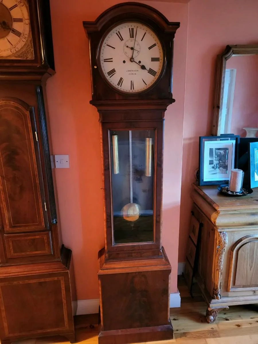 Irish longcase regulator clock 1870 - Image 2