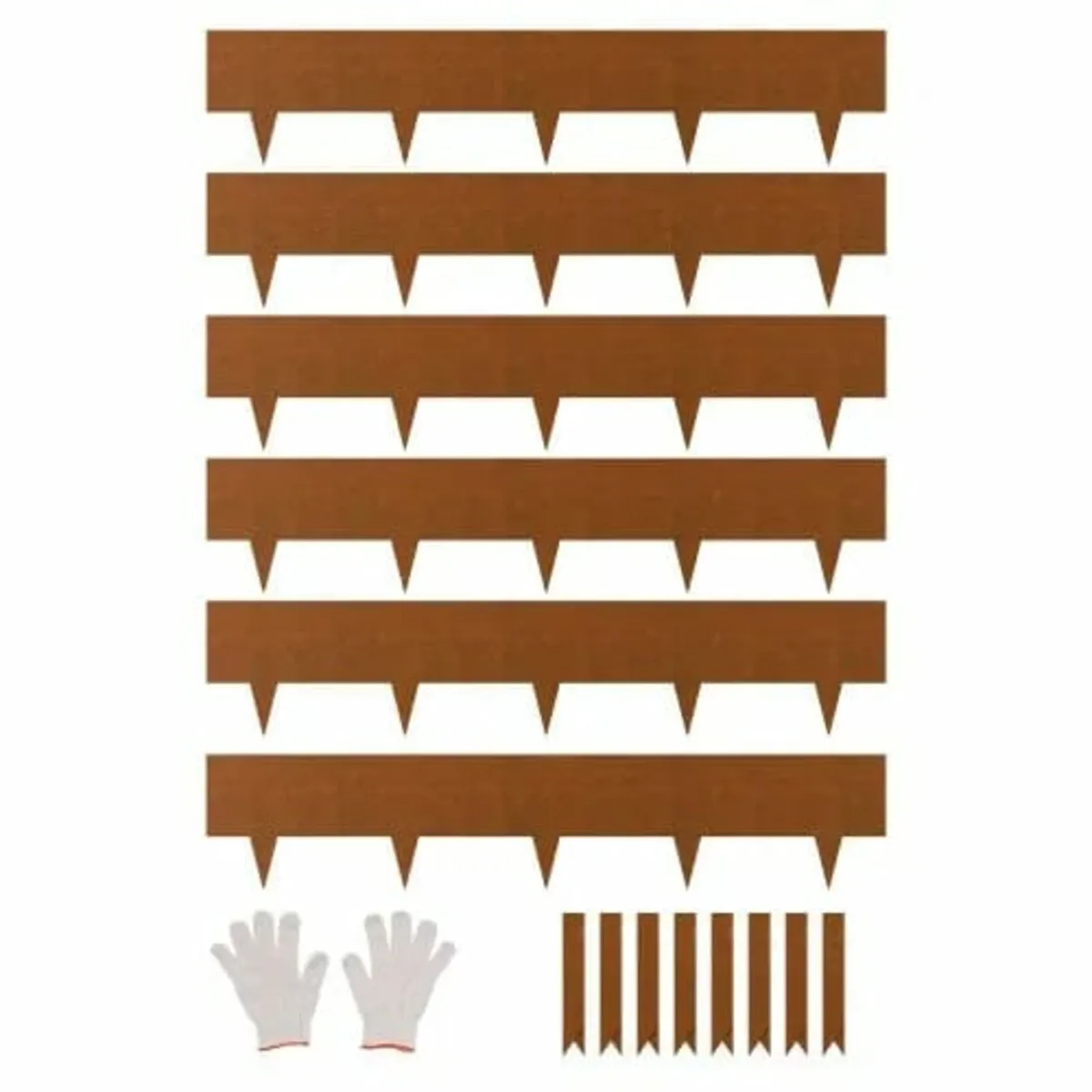 Weather-Resistant Steel Landscape Edging 6 Packs 4 - Image 1