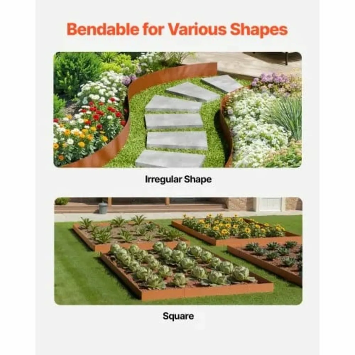 Weather-Resistant Steel Landscape Edging 6 Packs 4 - Image 2