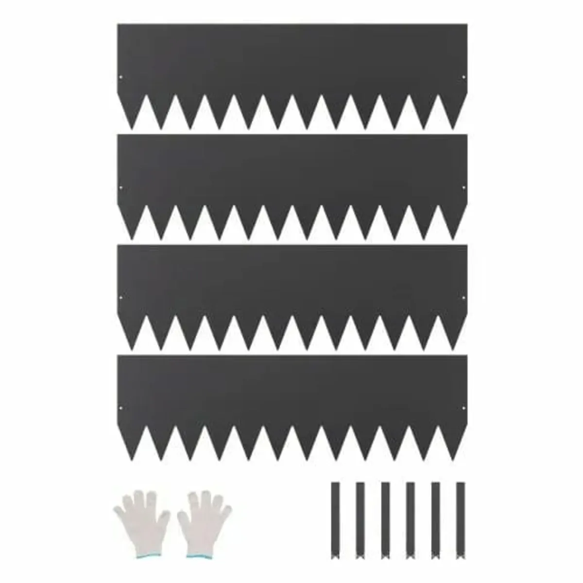 Steel Landscape Edging 4 Packs 40 x 12in Rust-Resi - Image 1