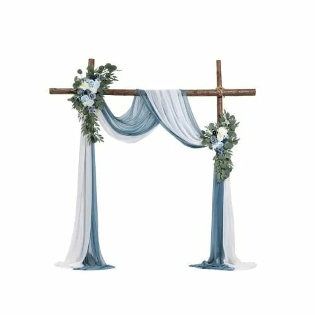 Artificial Wedding Arch Flowers Kit Blue With 2 Pc - Image 1