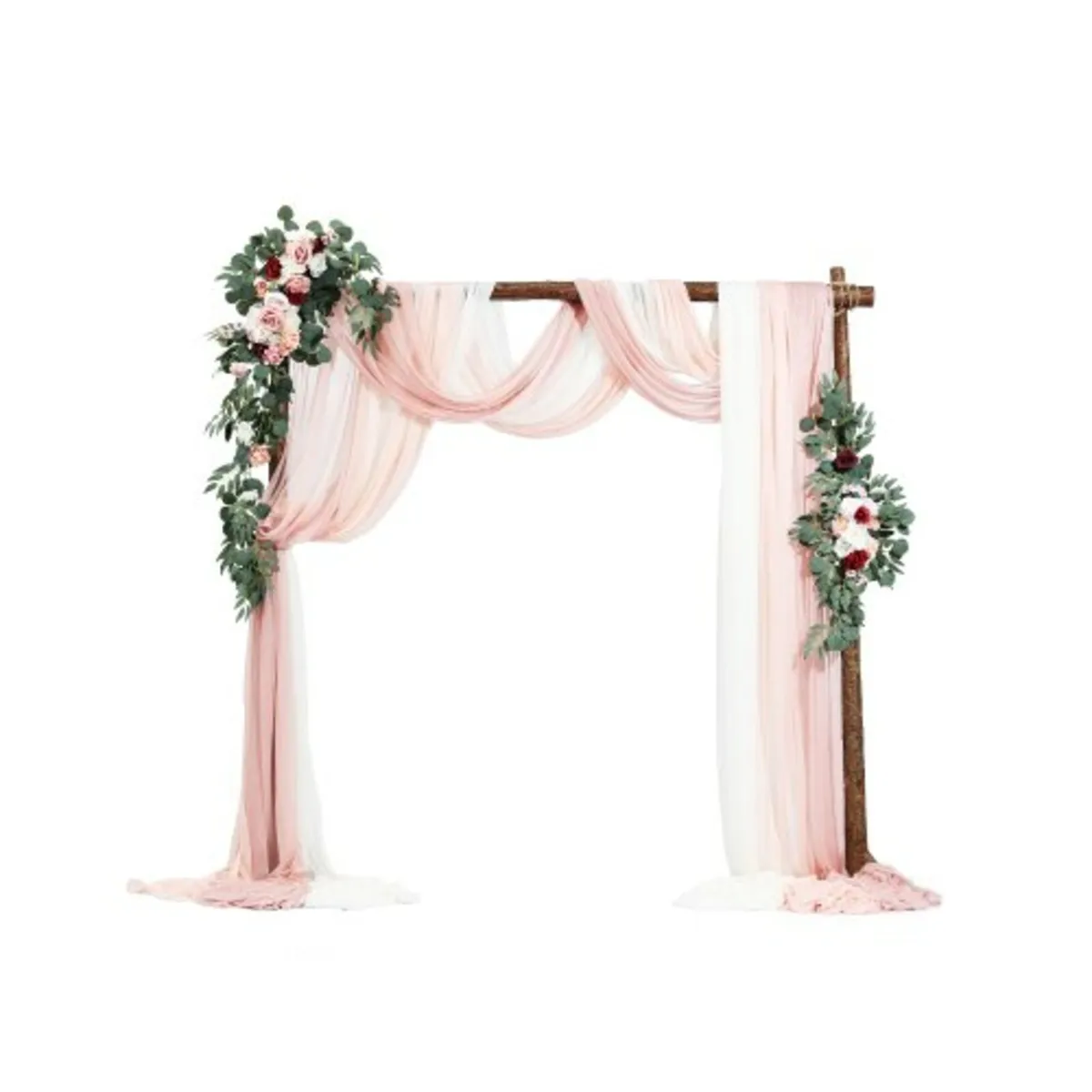 Artificial Wedding Arch Flowers Kit Pink With 2 Pc - Image 1